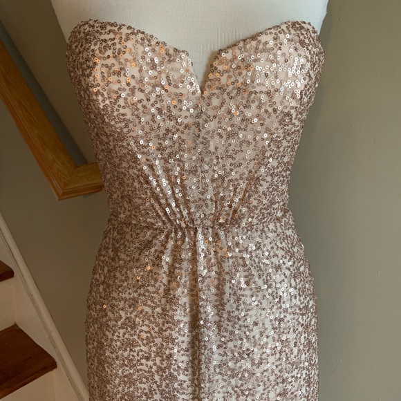 Amsale G881Q in black size 8 - Picture 4 of 7